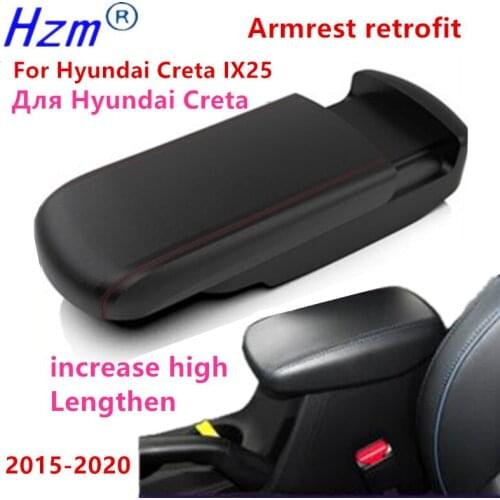 For Hyundai Creta Armrest box IX25 2015-2020 lengthen heighten Lossless retrofit support decoration car accessories