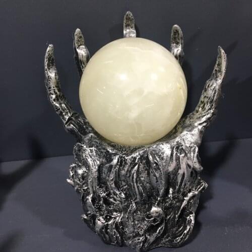 Buddha Hand Display Stand Resin Lens Ball Divination Photography Lensball Base Guanyin Magic Sphere Holder Without the ball