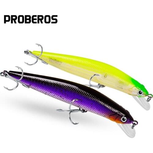 PROBEROS Fishing lure 5.51"-14cm/24.8g-0.87oz Minnow Lures with 2# Hooks 5 color Fishing Bait