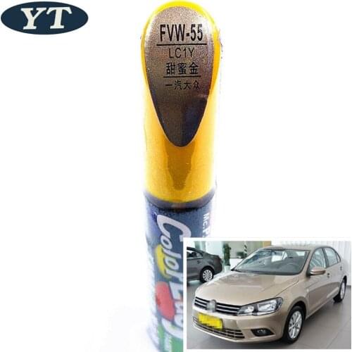 Car scratch repair pen, auto painting pen GOLD color for volkswagen polo golf 6,7 touran passat tiguan CC ,car painting pen