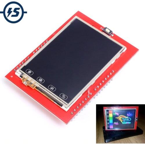 For Arduino UNO R3 Mega2560 TFT LCD Touch Screen Display 2.4 inch Shield LCD Module 18-bit 262,000 Different Shades Board