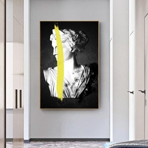 Sculpture of Artemis Goddess Canvas Art Posters and Prints Ancient Greek Paintings Nordic Art Pictures for Home Decoration