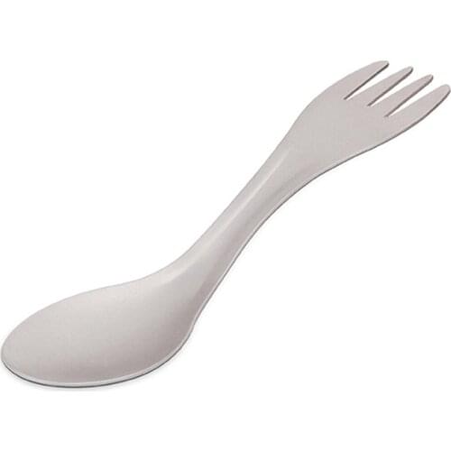 Ultralight Titanium Spoon Fork 2 In1 Outdoor Hiking Picnic Portable Tableware Accessories Multifunction Dual Purpose Spoon