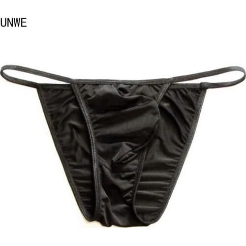 Thin Waistband Nylon Briefs Men Sexy Gay U Convex Underwear Gay Penis Pouch Male Bikini Panties Low Rise