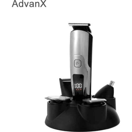 AdvanX Hair Trimmers Rechargeable Electric Hair Clipper Mens Cordless Haircut Adjustable Ceramic Blade