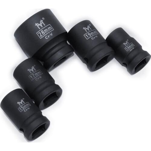 1/2" Short Impact Socket Adopter Air Sockets 6 Point 10 12 13 14 16 17 18 19 21 24 27 30 32mm for Electric Impact Air Pneumatic