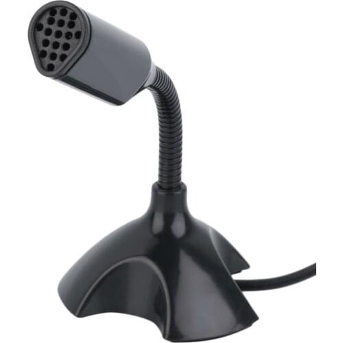USB Computer Microphone with Stand Portable for PC Laptop Recording Gaming Online Desktop Omnidirectional Condenser Microphone
