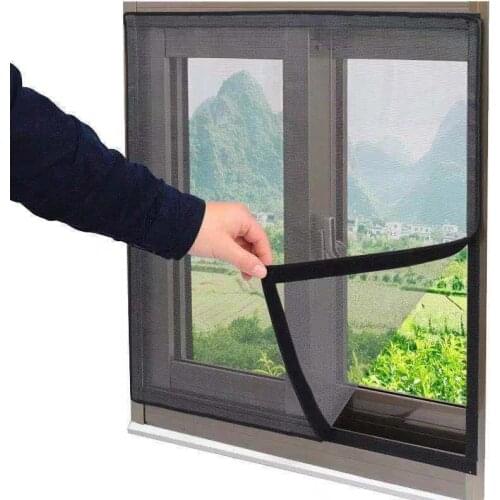 Indoor Inset Screen Window Mesh Customize Door Anti Mosquito Net Window Screen Mesh self-adhesive invisible screen window