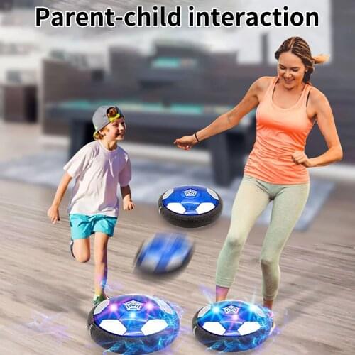 Air Hover Soccer Ball Football Toy Levitate Suspending Soccer Ball Toys Kid Outdoor Sports Games Floating Foam Football With LED