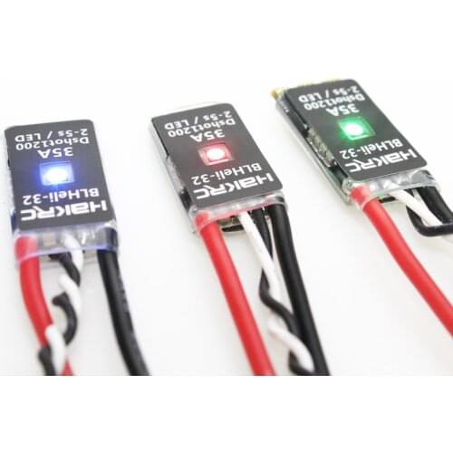 HAKRC BLHeli_32 Bit 35A 2-5S ESC Built-in LED Support Ds1200 Multis for FPV RC Drone Aircraft Part Accessory