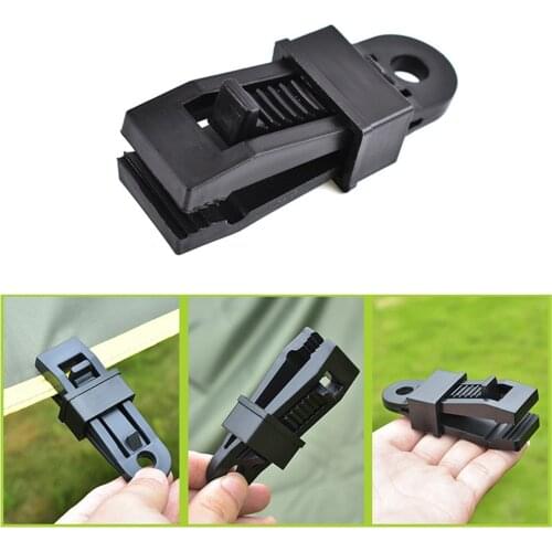 10pcs Tent Pull Clip Tarpaulin Clip Lock Grip Clamp Awning Hook Lashing Buckle Camping Accessories Travel Outdoor Barb Clip