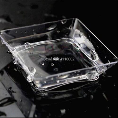 2000pcs Disposable Plastic Square Dish Clear Dessert Candy Cake Plate 58mm Mini Tasting Dish Festival Wedding Supplies
