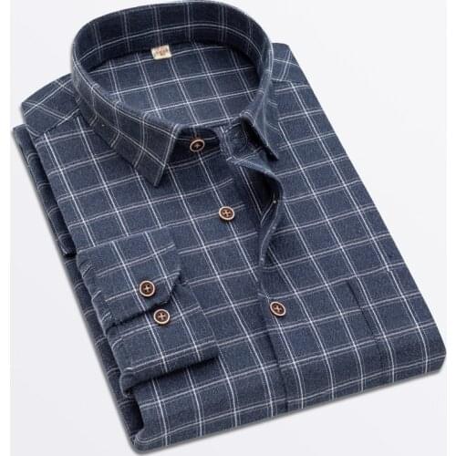 2021 New Plus Size Mens Shirt Fashion Slim Shirt Long Sleeve Cotton Shirt Solid Color Shirt Formal shirts for men