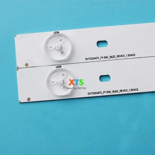 50 kits/lot 8LED 627mm LED backlight strip for TOSHIBA 32L2333DG SVT320AE9_REV1.0_121012 LSC320HN03-T01 100%NEW