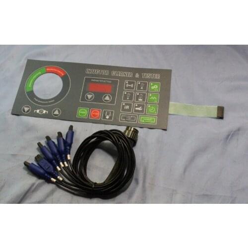 English Panel and Pulse cable for INJ-8B ultrasonic fuel injector cleaning machine