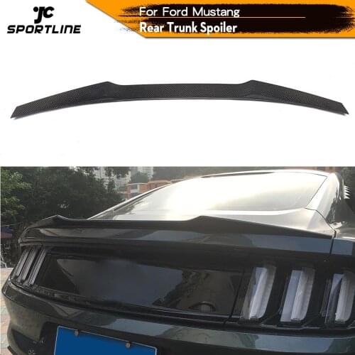 Carbon Fiber Auto Racing Rear Trunk Spoiler Lip Wing for Ford Mustang Coupe 2015 - 2017