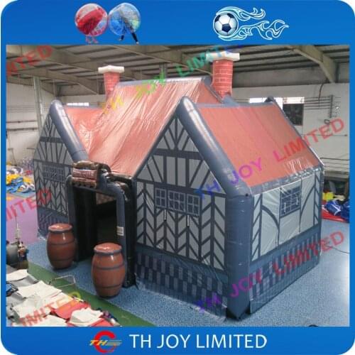 Free Shipping 8x5m Inflatable Irish Pub Bar / Moveable Inflatable Pub Bar Tent Fashional Inflatable Tent Room