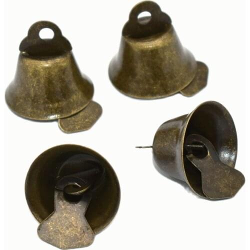 Bronze Bells DIY Crafts Accessories Christmas Jingle Bell Wedding Party Decoration Bells Pet collar Bell