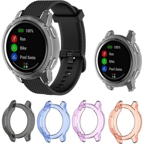 TPU Case Cover For Garmin Vivoactive4 For Garmin Active Smart Watch Protector Frame For Vivoactive 4 & Active Protective Shell