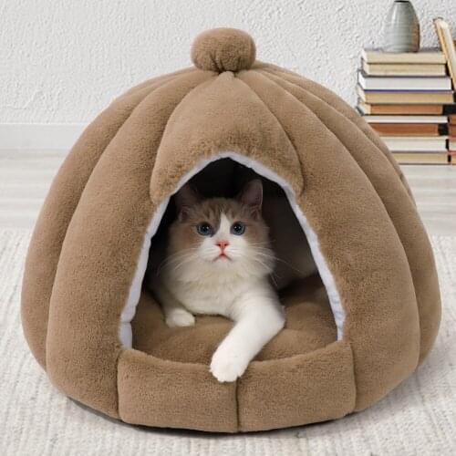 Cat cat nest semi-closed cat house pet nest pad winter warm nest pet cats dog bed pet supplies