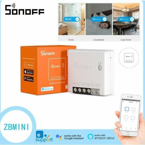 SONOFF Zigbee ZBMINI DIY Smart Switch Relay Breaker Module MINI Two/ 2 Way Switch APP Control Light Swithes For Smart Home