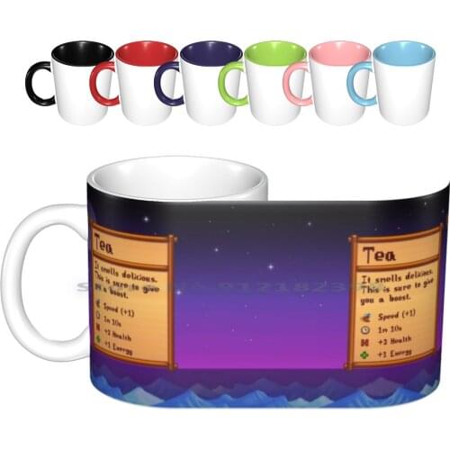Stardew Valley Tea Ceramic Mugs Coffee Cups Milk Tea Mug Game Cute Gaming Video Games Farming Gamer Farm Pixel Pixel Art Video