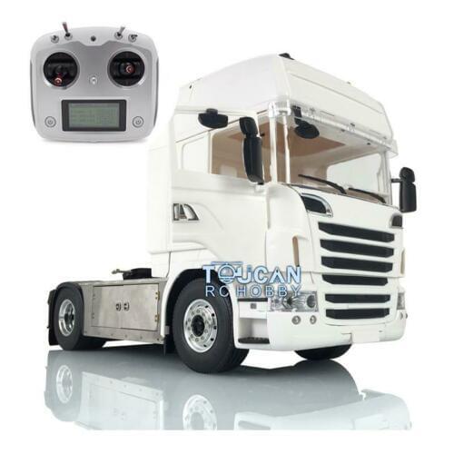 1/14 LESU RC Truck Metal Sca Hercul R730 Cabin 4*4 Chassis W/ Light ESC Radio Trailer Tractor THZH0651-SMT5