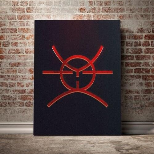 Fooly Cooly FLCL emblem logo Poster Canvas Wall Art Decoration prints for living Kid Children room Home bedroom decor painting