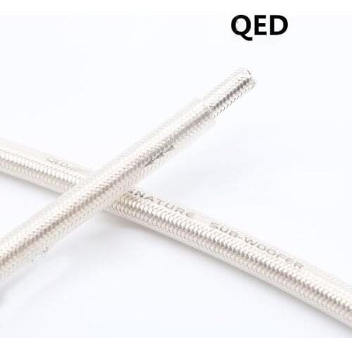 Per Meter QED 4 core Silver Plated RCA Audio Cable signal Cable for Audiophile DIY Interconnect Audio Cable