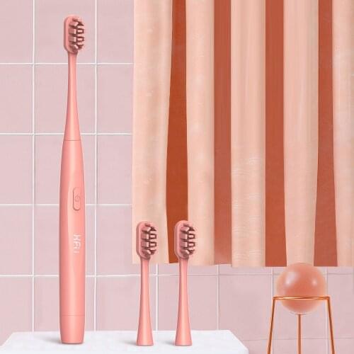 Seago Adult Electric Sonic Toothbrush Bright White Portable Soft Battery Waterproof Toothbrush With Two Replacement Brush Heads