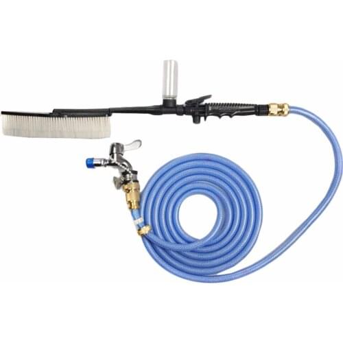 White Car Wash Brush Auto Exterior Retractable Long Handle Water Flow Switch Foam Bottle Car Cleaning Brush New