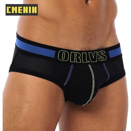 CMENIN ORLVS Sport Nylon Underwear Men Jockstrap Briefs Hot Sale Men Underpants Male Panties Threadwork Mens Innerwear OR489