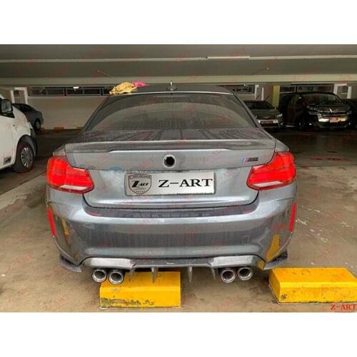 Z-ART carbon fiber rear spoiler for M2 carbon fiber rear boot spoiler for F87 M2 2015-2021 carbon fiber rear ducktail