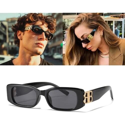 Female luxury brand square sunglasses gradient lenses sunglasses for men high quality 8189
