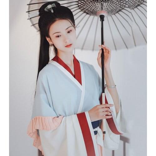 Women Classical Dance Costume Chinese Hanfu Traditional Festival Outfit Oriental Performance Clothes Fairy Dress 3 Pcs DF1096