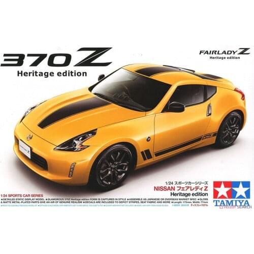 1/24 Tamiya plastic assembling car model toy Nissan 370Z sports car static car model DIY assembly kit #24348