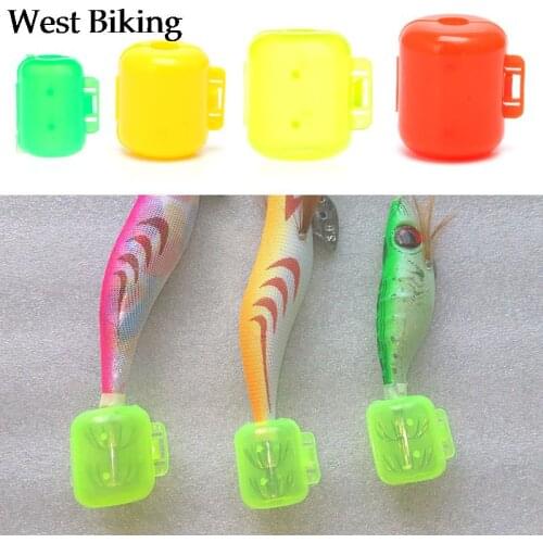 10pcs Wood Shrimp Hook Hat Cover Squid Hook Box Protect Fishing Tackle Shrimp