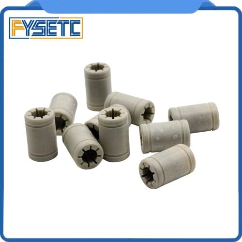 100pcs Plastic LM8UU 8 mm Same As RJ4JP-01-08 RJ4JP 01 08 Linear Ball Bearing Bushing Bush 3D Printer cnc Accessories