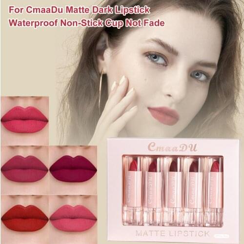 15 Color Sexy Red Lips Matte Velvet Lipstick Long Lasting Matte Dark Lipstick Waterproof Non-Stick Cup Not Fade Cosmetics