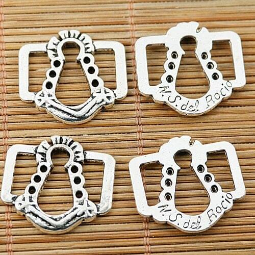 16pcs tibetan silver tone frame design connector DIY making EF1705