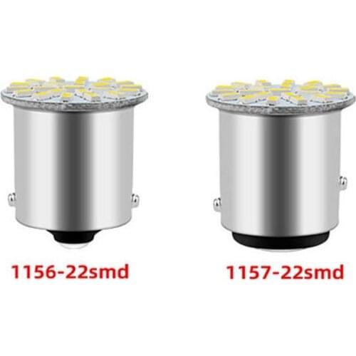 4pcs 1156 Ba15s 1157 Bay15d Lamp 22SMD Car LED Turn Signal Light Bulb Auto Tail Brake Parking Reverse Super Bright Motorcycle