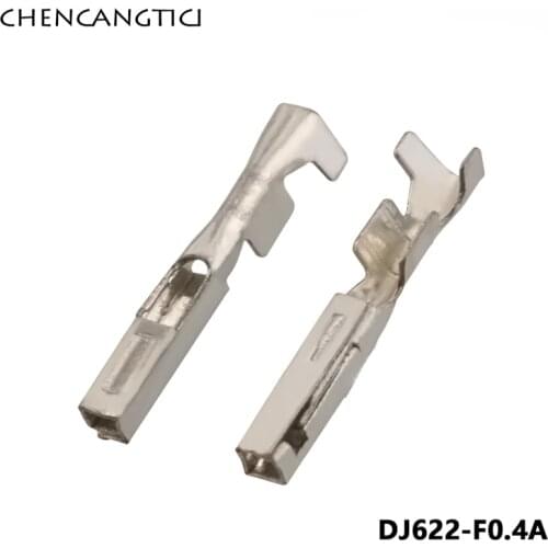 50 Pcs H62 Brass Tinned 0.4 MM Splice Terminal Crimp Pins Automotive Connector Terminal DJ622-F0.4A G371