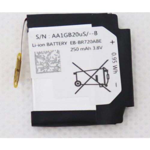2pcs/lot 250mAh EB-BR720ABE Battery for Samsung Gear S2 S2 classic R720 Gear S2 classic R732 BR720 Smart Watch batteries