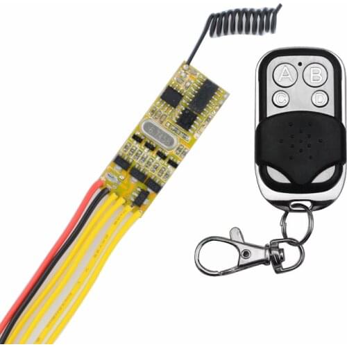 DC 3V 3.6V 3.7V 4.5V 5V 6V 7.4V 9V 12V Micro Remote Control switch 4CH Mos Small Wireless Switch Output 4CH VCC