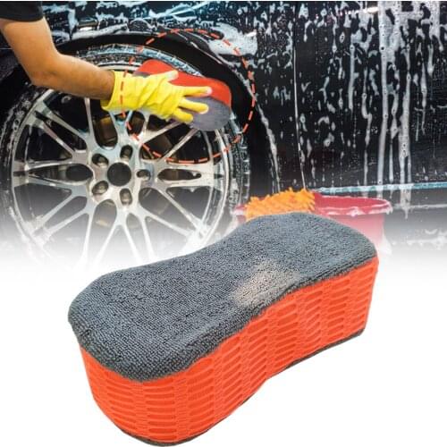 CarHomeWashSpongeExtraLargeCleaningHoneycombCoralCarYellowThickSpongeBlockCarSuppliesAutoWashToolsAbsorbent