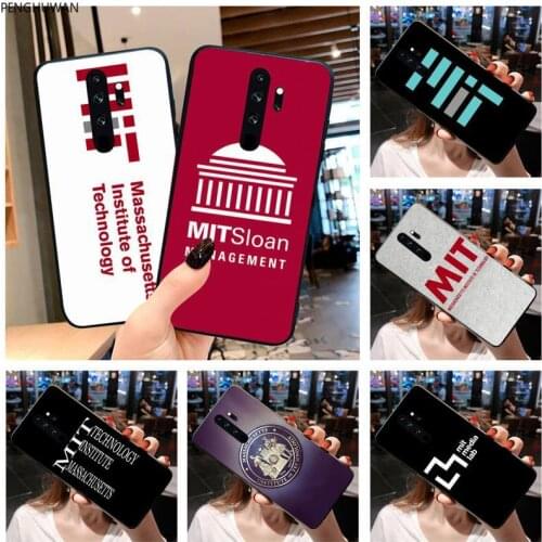 PENGHUWAN World famous university MIT Black TPU Soft Phone Case for Redmi Note 9 8 8T 8A 7 6 6A Go Pro Max Redmi 9 K20 K30