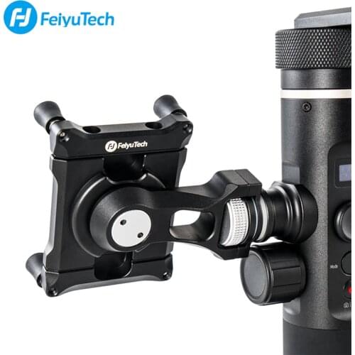 Feiyu Phone Holder Mount Adapter for G6 G6 Plus Bracket Clip Clamp Holder for Action Camera Gimbal iPhone X 8 7 Samsung