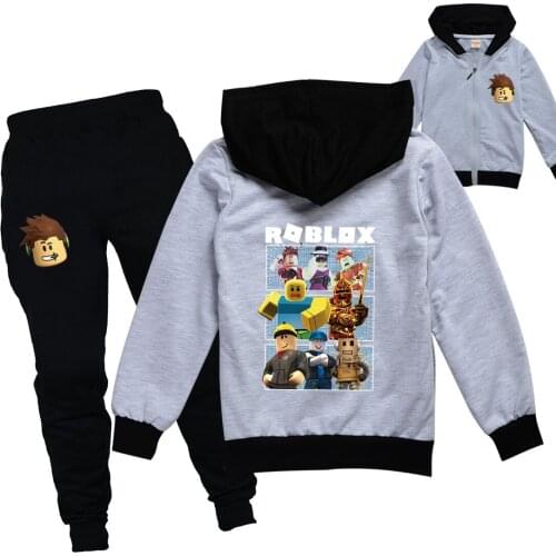 Children Autumn Robloxing Clothes Baby Boys Girl Cotton Jacket Pants 2pcs/sets Spring Kids Clothing Suit Infant Casual Tracksuit