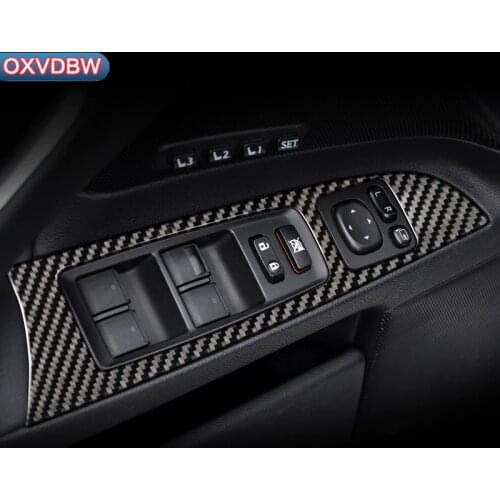 For LEXUS IS250C 300 350C Carbon Fiber Window Lifter Control Frame Switch Armrest Panel Trim car Interior LHD RHD accessories