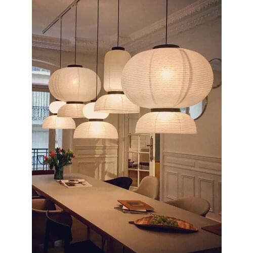Rice paper lantern lamp shade kitchen living room pendant lamp cover